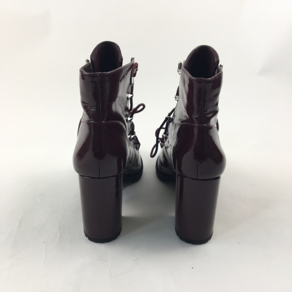 New Gianni Bini Burgundy Patent Leather Boot - Picture 4 of 5